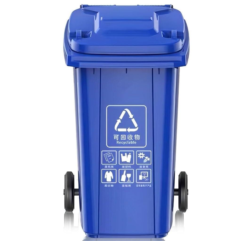 Poubelle industrielle étanche et anti-UV avec couvercle pour terrasse