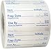 Dissolvable Shelf Life Labels for Food Rotation Use by Food Storage Preparation Stickers Prep Date 1 x 2 Inch 500 Adhesive Stickers