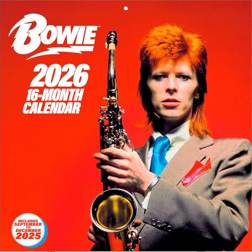 Pyramid - David Bowie 2026 - Brochure Calendar 30 x 30 cm with Iconic Music Legend Motifs - Wall Calendar for Fans of Starman & Rock History