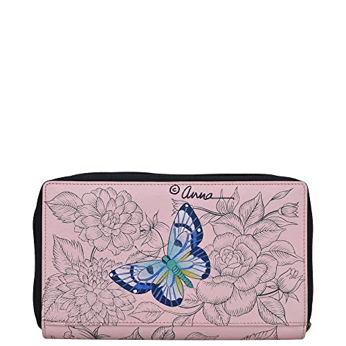 Anna by Anuschka Women Hand-Painted Leather Ladies Three Fold Wallet2