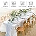 Fitable White Tablecloths for Rectangle Tables, 6 Pack - 70 x 120 Inches - Reusable and Washable Table Clothes for 6-8 Ft Tables, Polyester Fabric Table Covers for Wedding, Party, Banquet