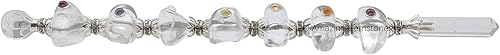 Miniatura 2 de Amazing Gemstone Varita de cristal para chakras, varitas de cristal curativo de brujería, varita de cristal transparente para meditación, brujería,