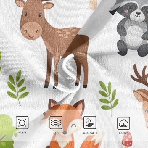 Kids Underwear Girls, Cute Woodland Animals Bears Toddler Girl Panties, Cotton Underwear Girls, 2T–8 Years3