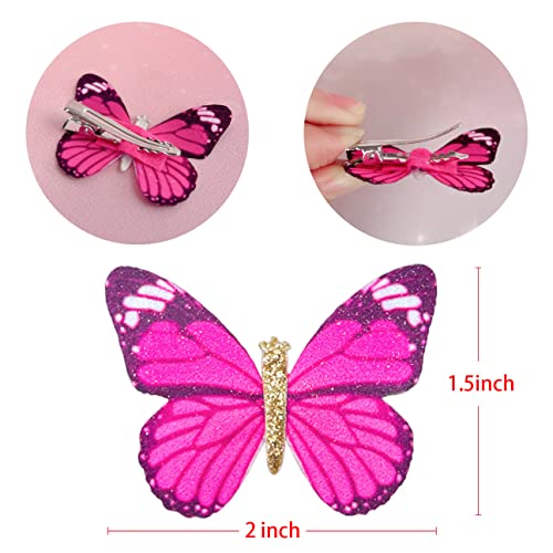Elesa Miracle 20pcs Baby Girl Butterfly Hair Clips Toddlers Infants Kids Butterfly Clips Barrettes