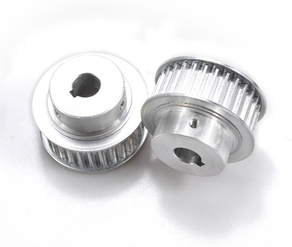 BF-Typ 5M Zahnriemenscheibe 20 Zähne – 15 Mm Breite, Bohrung 8 Mm, Aus Alu Für HTD-5M-Riemen (20T/8 Mm)