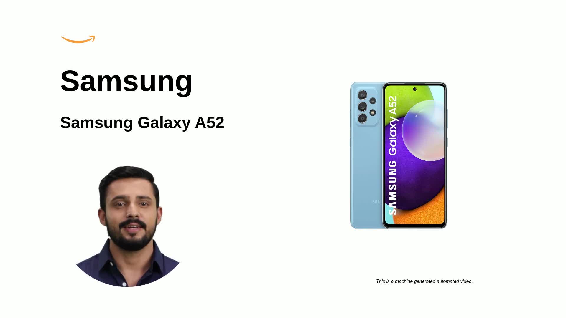 Refurbished) Samsung Galaxy A52 (Blue ,6GB RAM, 128GB Storage 