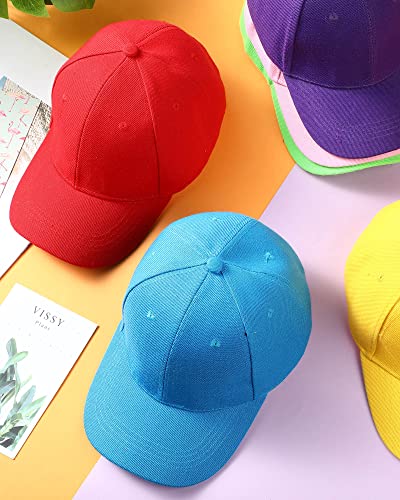 23 Pieces Blank Baseball Caps Bulk Running Retro Adjustable Plain Sports Unisex Trucker Hats For Women Man Multi Colored #TOP4