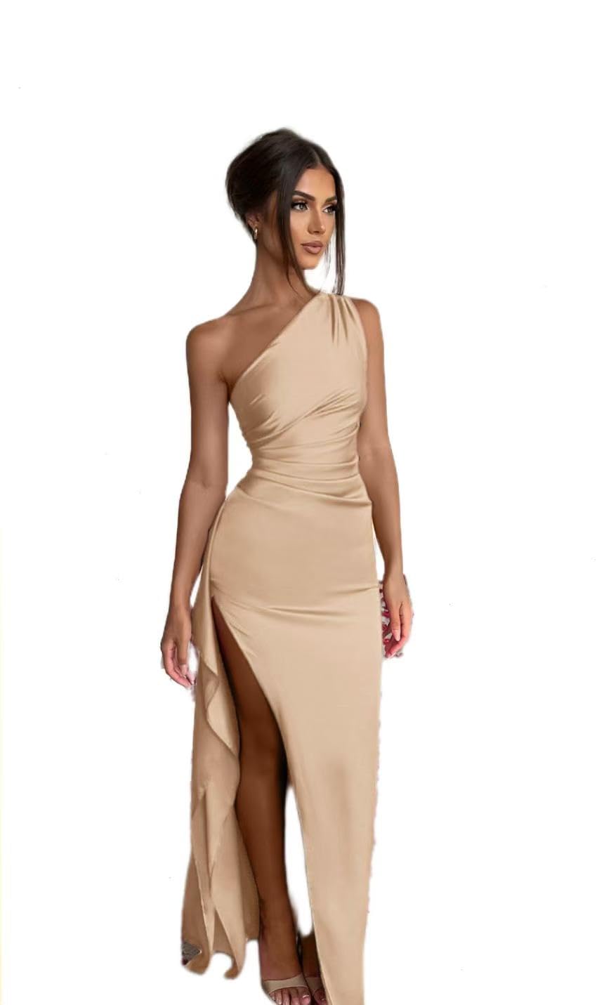 VANCOL Women's Cutout Backless Maxi Dress Sexy Sleeveless Tight Slip Spaghetti Strap Long Dresses