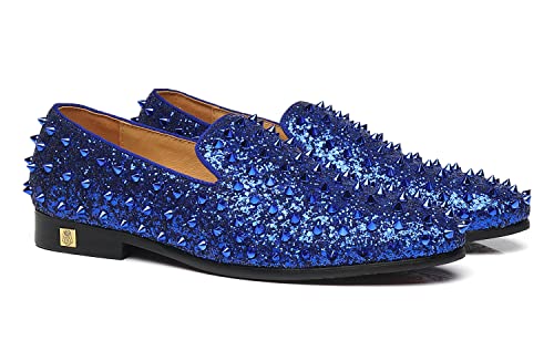 Image of Men's Studded Loafers Spikes Rivets Luxury Dress Wedding Party Prom Shoes