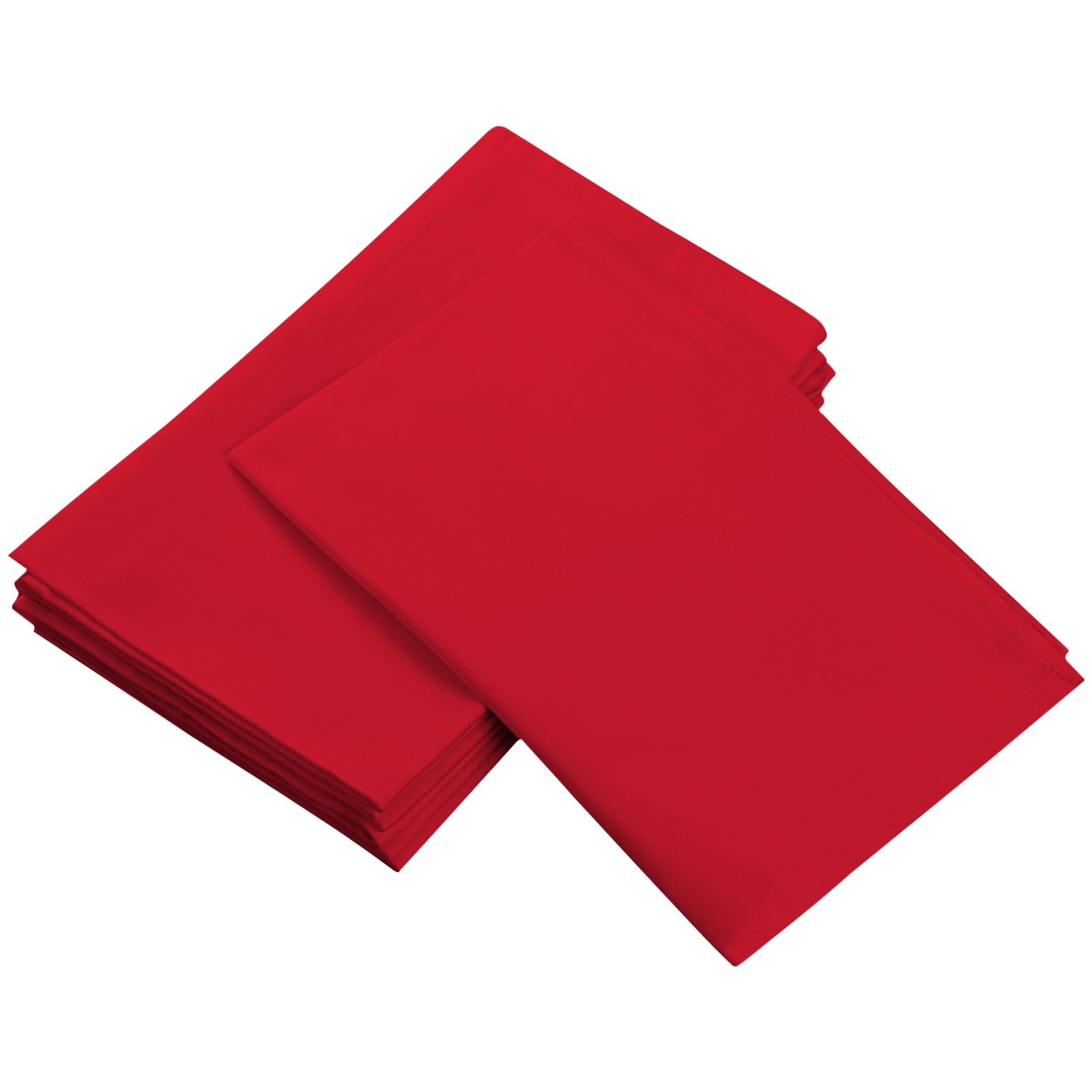 Christmas Cloth Napkins Set of 4, 100% Cotton Dinner Napkins 18x18 Inches, Washable With Hemmed Edges, Reusable for Cocktails, New Year, Events, Weddings