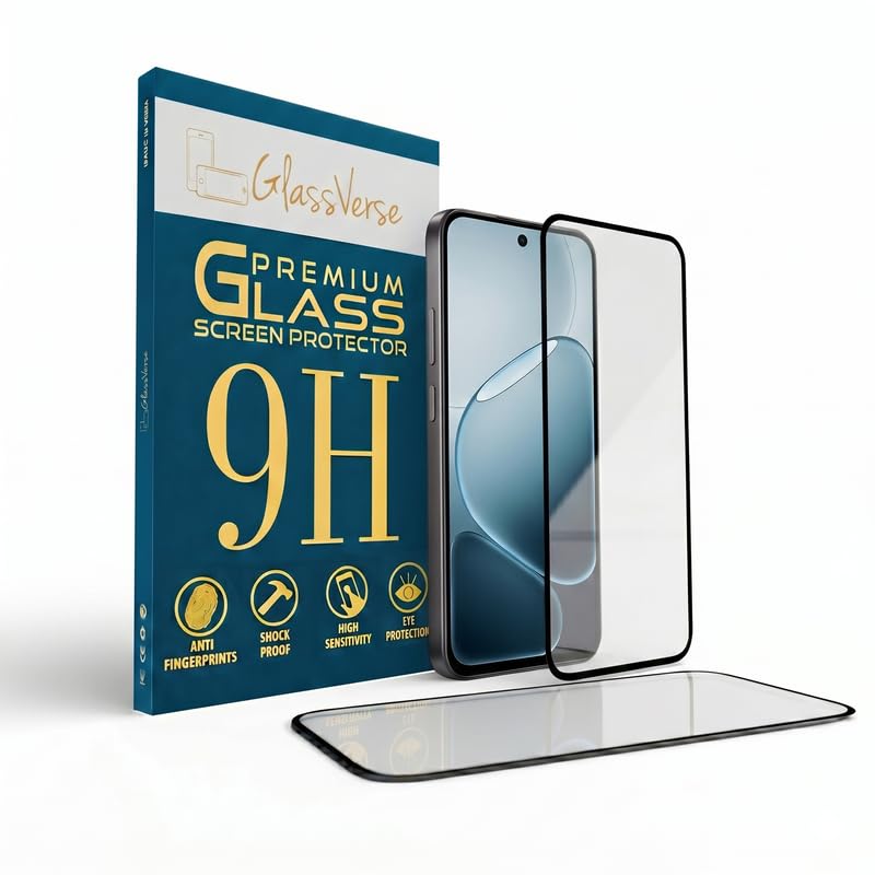 Image of GlassVerse PureView Tempered Glass for Oppo F31 Pro 5G | Crystal Clear, 9H Hardness Screen Protector, Edge to Edge, Case Friendly, Hassle-less Installation Kit Included. (Pack of 1)