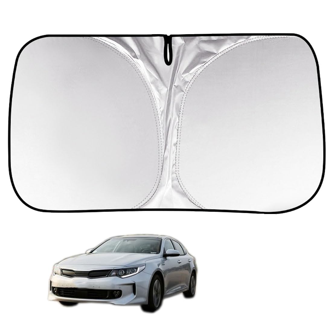 Windscreen Sun Shade for Car inside Windshield Sun Shade for Optima/K5 (JFV) 2015-2020 Front Window Sunshades Foldable UV Protection Sunshade Car Interior Accessories Summer,A