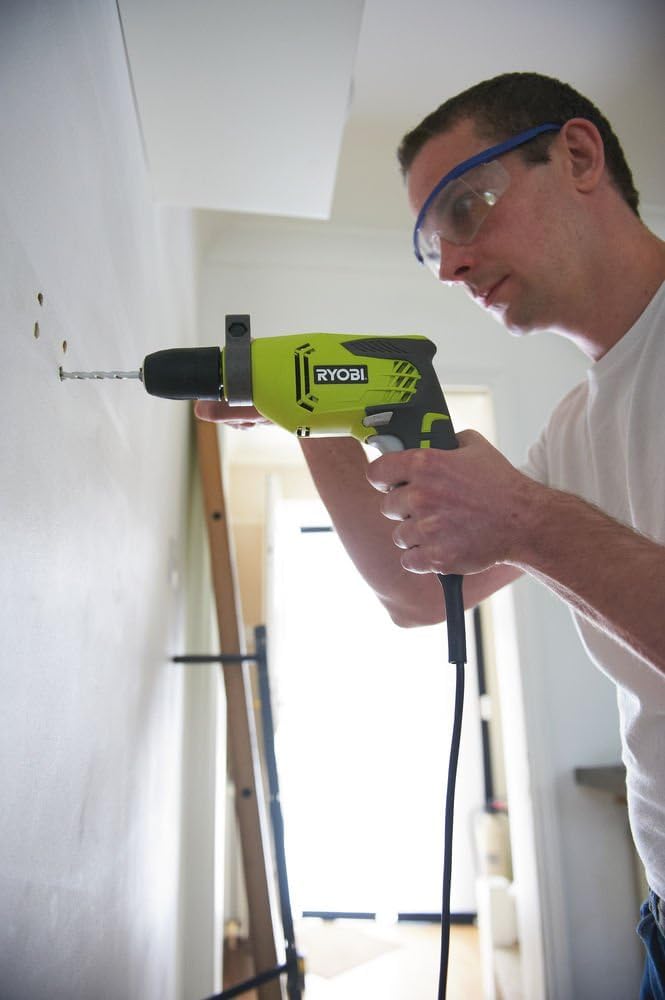 Ryobi RPD500-GC, Trapano a Percussione 500W, Mandrino Autoserrante, Variatore Elettronico di Velocità, 3000 giri/min, Impugnatura GripZone, Compatto e Leggero