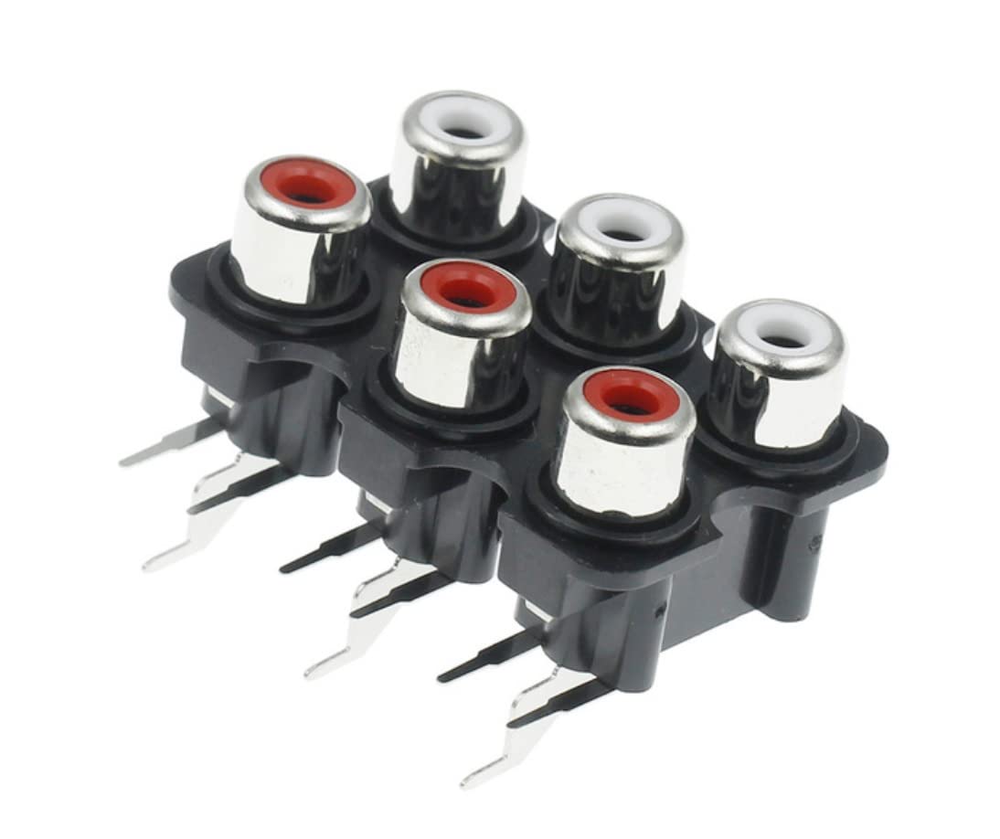 Connettori RCA Jack Femmina, Connettore RCA Audio/Video, Connettore RCA Presa Femmina, RCA Terminale da Pannello, Femmina Presa Jack