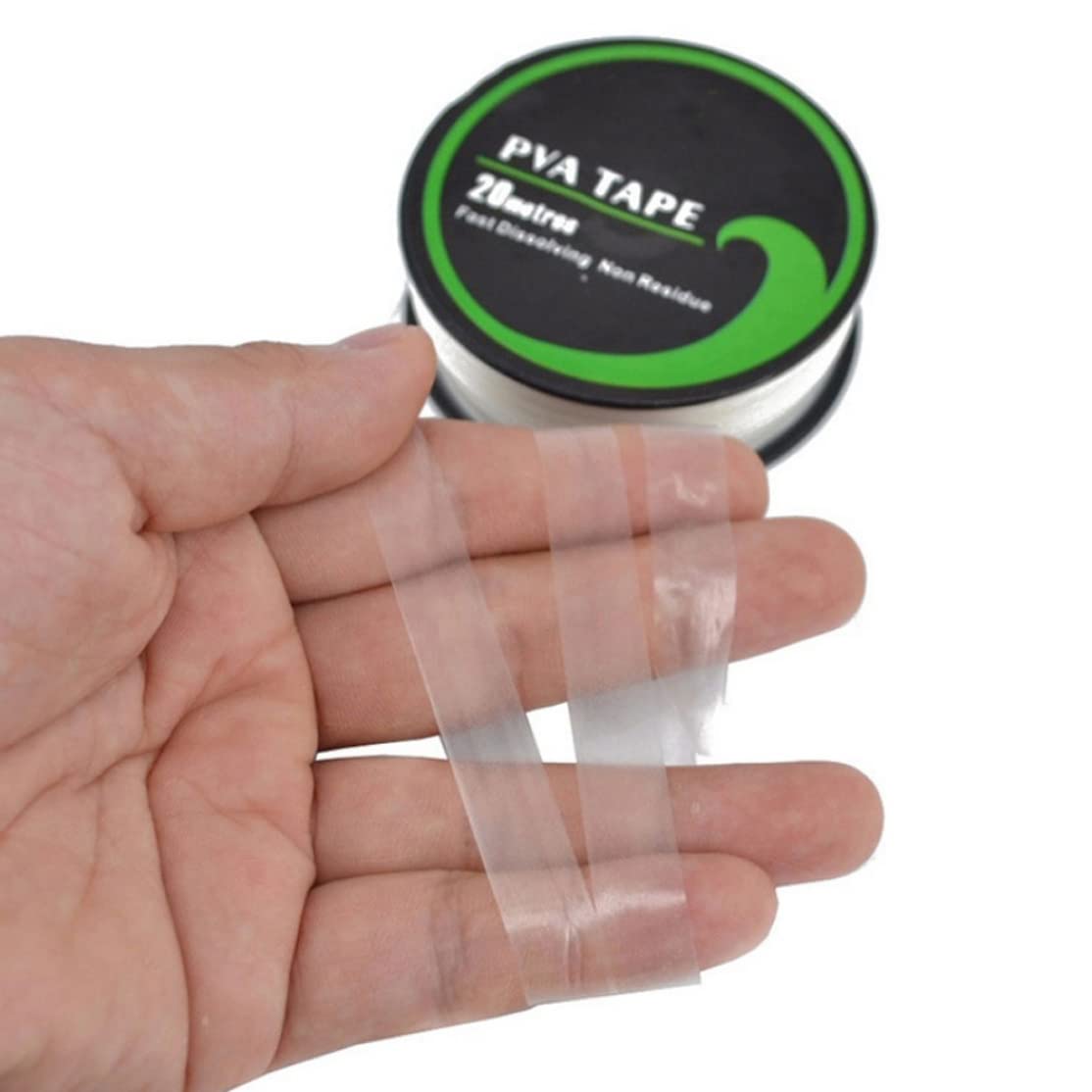 Fishing PVA String, Bande PVA Ruban Rapide à Eau à Eau à Eau à Eau Rapide Film à chaîne d'eau dissolvant l'outil d'alimentation de pêche à la Carpe