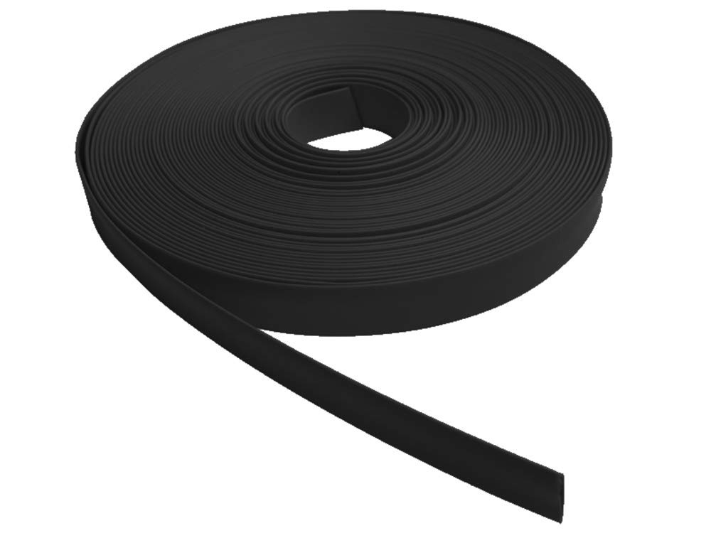 Kable Kontrol Heat Shrink Tubing - 3/8” Inch - 50' Ft Long, Black Polyolefin - 2:1 Industrial Shrink Tube & Cable Sleeve for Electrical Wire
