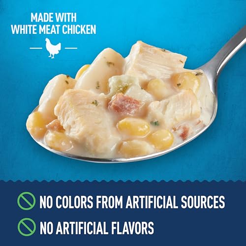 Image of Progresso Chicken Corn Chowder, Reduced Sodium Canned Soup, 18.5 oz | 25% Less Sodium Than Progresso Rich & Hearty Chicken Corn Chowder, White Chicken Meat, Corn, Potatoes & Celery, 170 Calories
