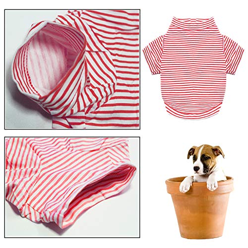 Dog Shirt For Small Dogs Pet Striped T Shirt For Puppy Cat Boy And Dog Girls Pack Of 3 #TOP6