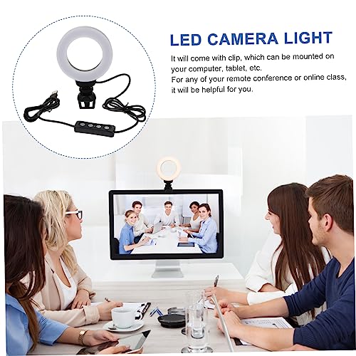 Luz de videoconferencia OSALADI de ABS resistente con clip ajustable 7