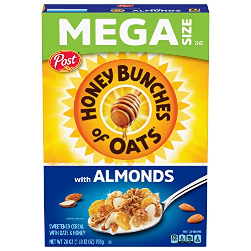Post Honey Bunches of Oats with Almonds, Mega Size, 28oz