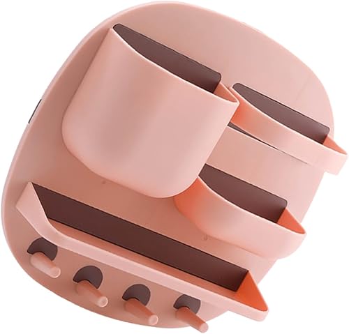 Vista 10 de Estantes flotantes negros para almacenamiento de baño, organizador de condimentos, Pp, color blanco, estante de almacenamiento de pared HIPS