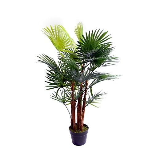 Best Artificial Palmier pour bureau, véranda, jardin, arbre pour l’intérieur et l’extérieur 90 cm, 91 cm