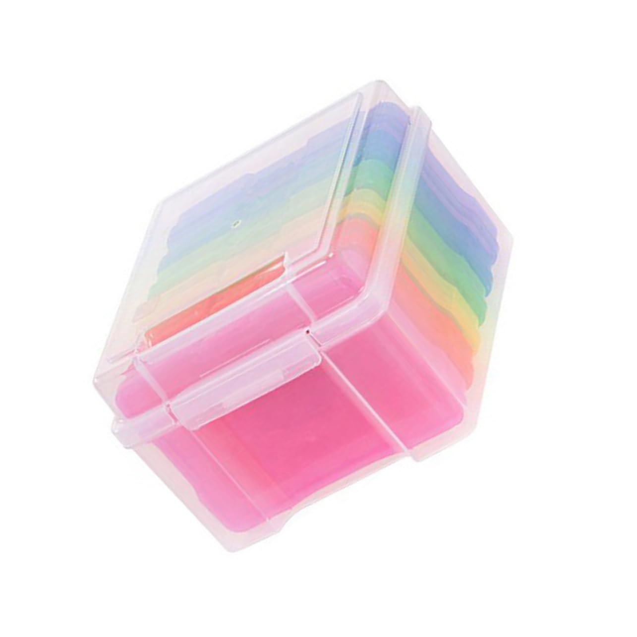 Mipcase Greeting Card Storage Organizer Photo Box Dividers 6-Piece Set Clear Plastic Cards Box Dividers for Sorting