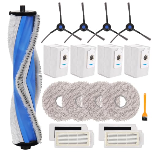 Image of Replacement Parts for Ecovacs DEEBOT T30S /T30S AI /T30S PRO /T30S CARE Robot Vacuum Cleaner - Spare Accessories Kit Include 1 Main Brush 4 Side Brush 4 Filter 4 Mop Pad 4 Dust bag