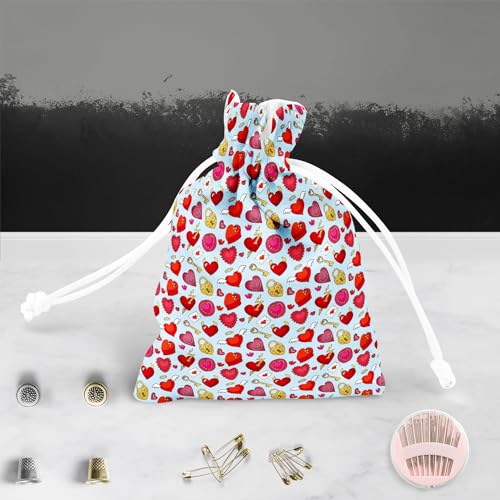 Image of ArtzFolio Valentine Love | Pouch Wrist Potli Bag | Bag for Weddings & Casual Parties