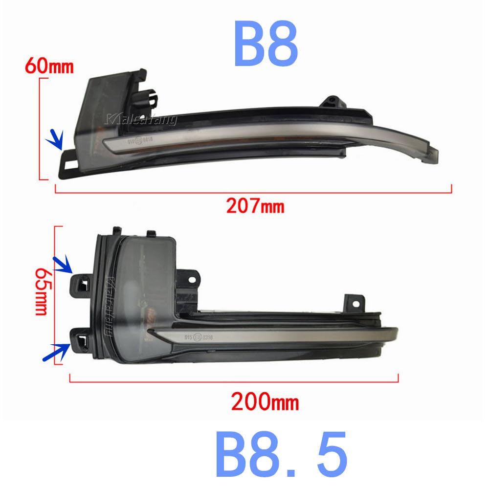 dinamiche indicatori di direzione una coppia specchio luci led per A3 8P A4 S4 B8 A5 S5 B8 A6 S6 4F C6 A8 S8 D3 Q3 SQ3