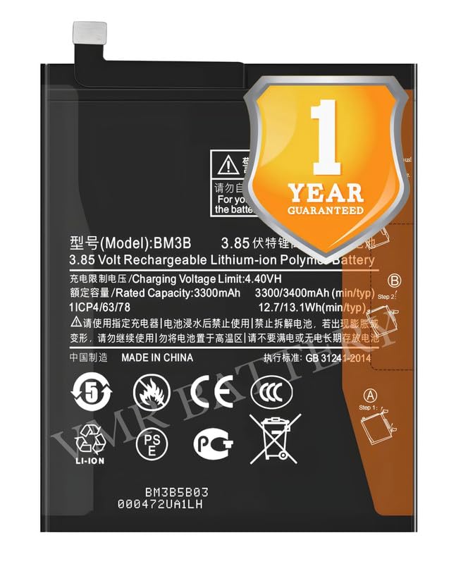 Image of Original BM3B Battery Compatible for Mi Mix 2 (MDE5) | Mix 2S (M1803D5XA) - (3400mAh) - 1 Year Warranty K7