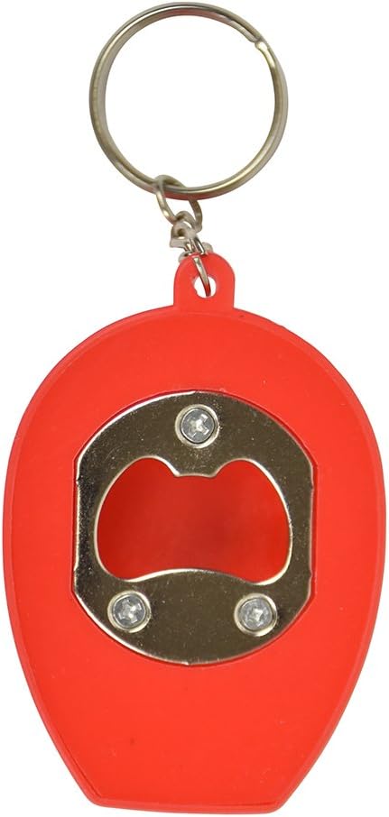SandT Collection Hard Hat Flashlight Keychain Beer Opener | 4 Count