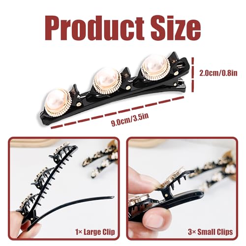 16 piezas pinzas para el cabello con cristales brillantes miniatura 2