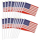 20個 アメリカ 国旗 アウト ドア 装飾 屋外 手持ち 小型 ミニ 国旗 手を振る