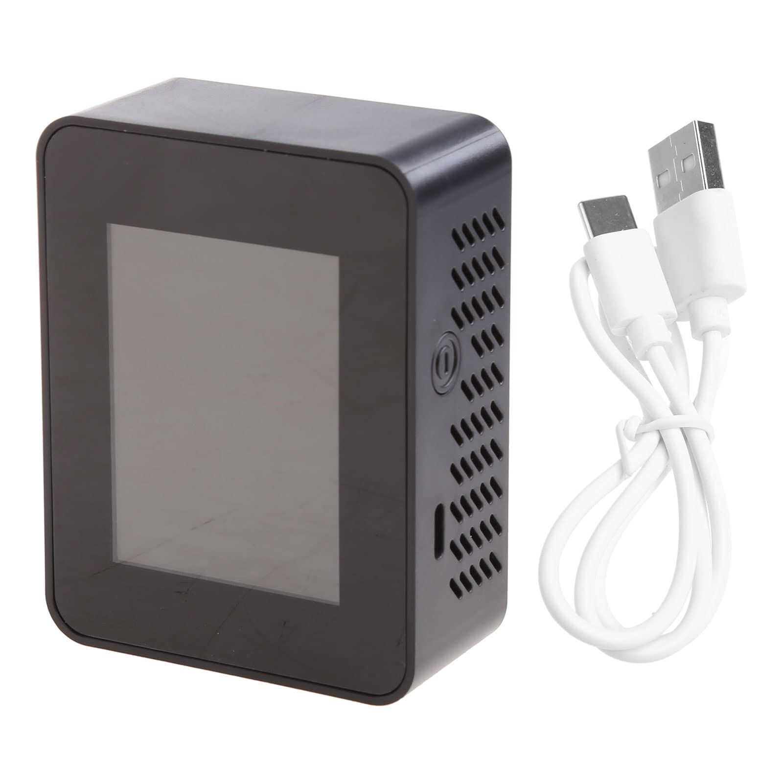 NGCG Air Quality Monitor Indoor Sensor CO2 Detector 6-in-1 Air Pollution Carbon Dioxide Detector PM2.5/PM10 Tester Carbon Dioxide Detectors for Home, Black