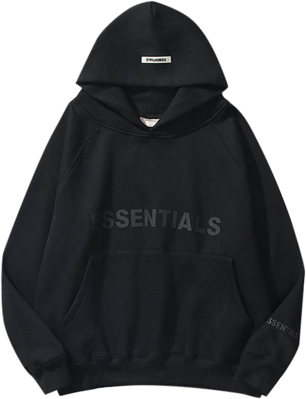 Men's and Women's Letter Fleece Sweater Hoodie Unisex Hip-Hop Pullover Warm a...