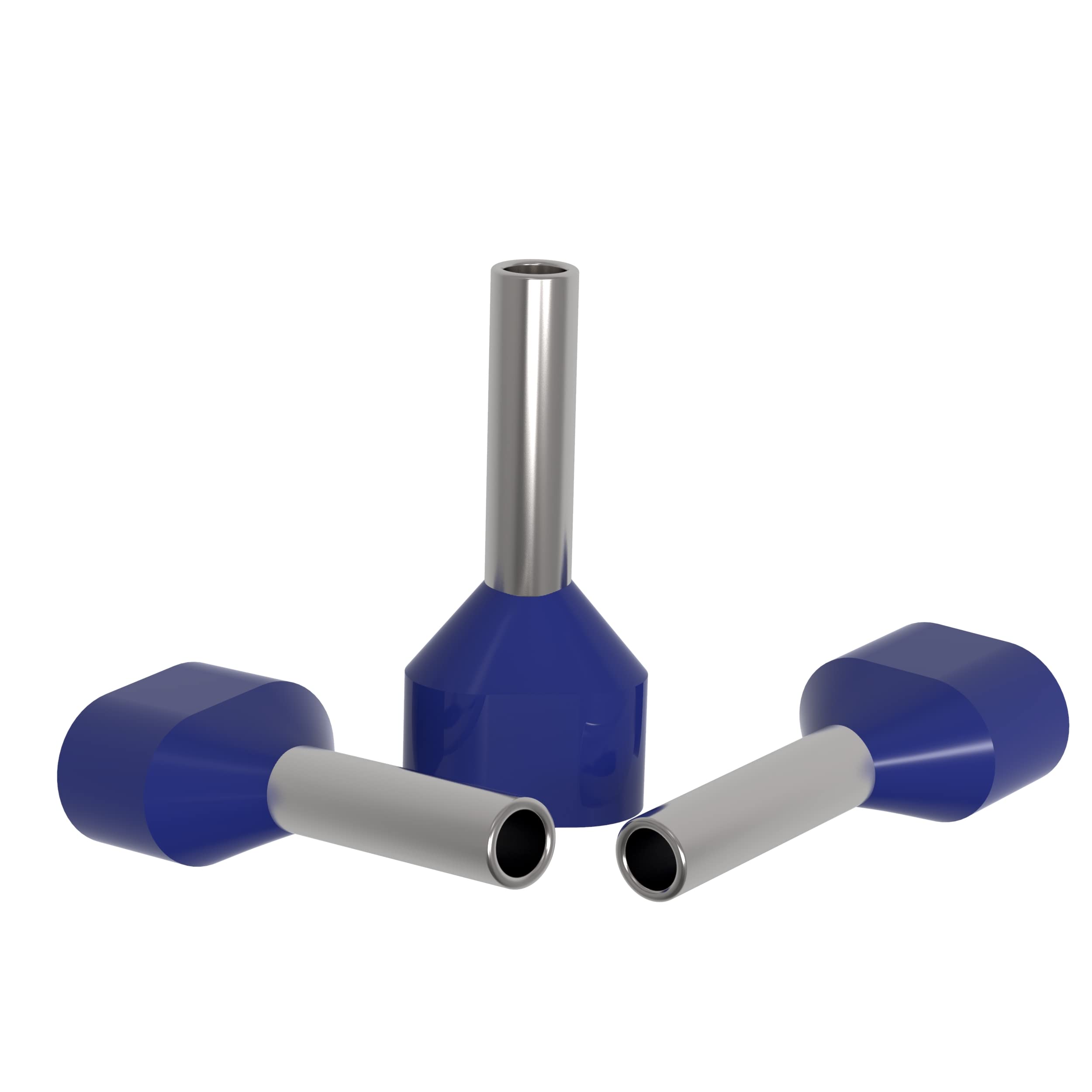 AUPROTEC Puntalini isolati Twin 0,5-16 mm² Doppio Terminali a Bussola: 1000 pezzi, 16 mm² Blu