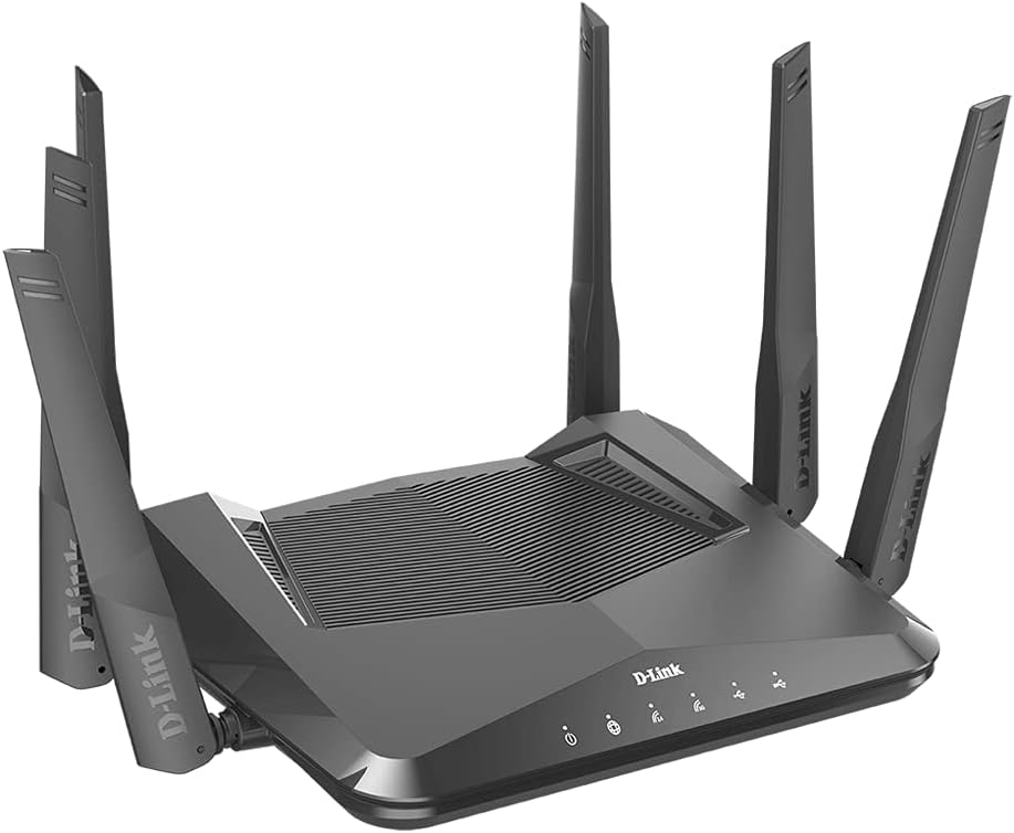 D-Link WiFi 6 Router AX4800 MU-MIMO Voice Control Compatible with Alexa & Google Assistant, Dual Band Gigabit Gaming Internet Network (DIR-X4860-US)