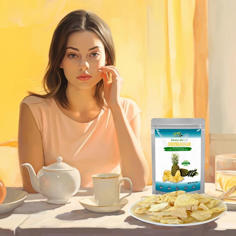 Image of CHAVI Freeze-Dried Pineapple - Pack of 2 x 2 Oz - Healthy 1 Ingredient Superfood Supersnacks - No Added Sugars or Preservatives - Non-GMO, Vegan, Gluten-Free - (2 Packs)