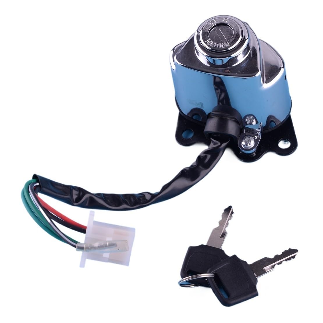 ZHWMDMG Accessories Motorcycle Ignition Switch Lock with 2 Keys Fit for Honda for VTX1300C VTX1300R VTX1300S 2005 2006 2007 VTX1300T 2009 2008 Replace