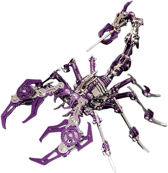 Red Scorpion Metal Build-it 3D Puzzle High Difficulty Toy