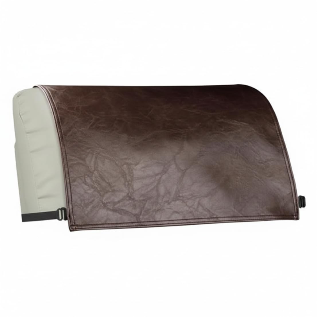 Protector de reposacabezas para sofá reclinable de cuero artificial café