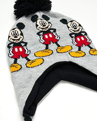 Image of Disney Little Boys Mickey Mouse Hat and 2 Pair Gloves or Mittens Cold Weather Accessory Set, Ages 2-7