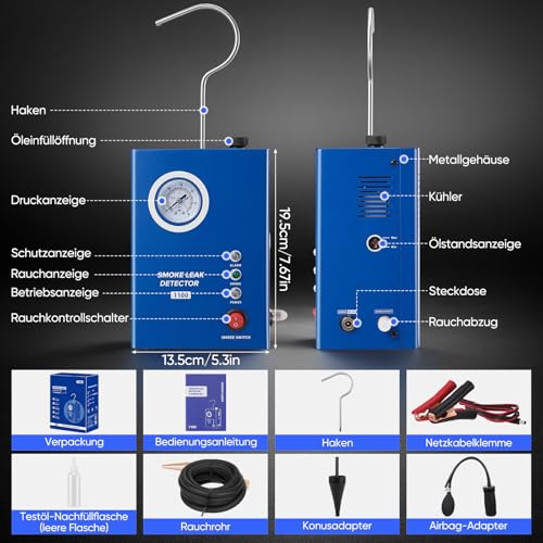 Solución a fallos de motor con este detector de fugas de combustible EVAP 12V 6