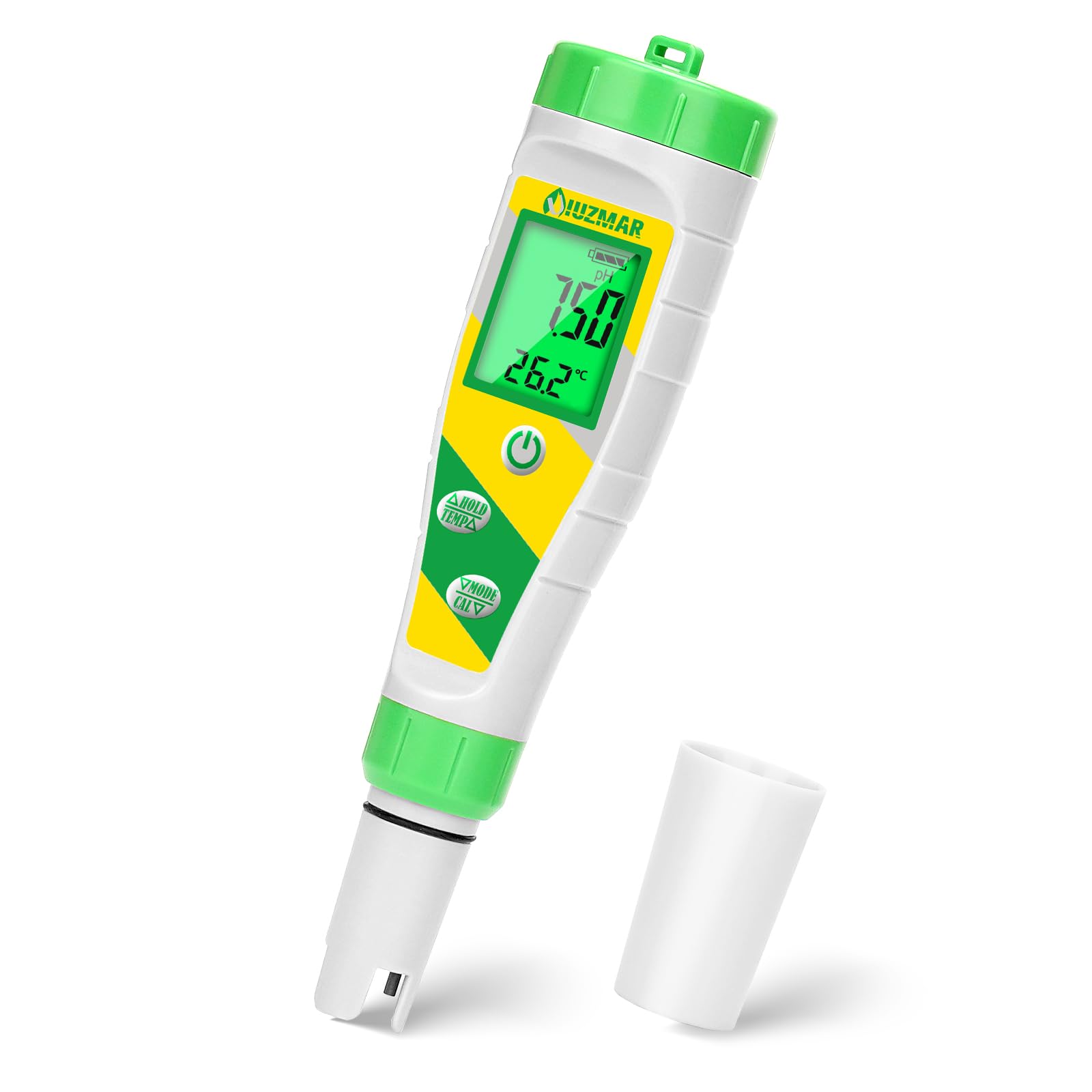 UIUZMAR Salinity Pool pH and Salt Meter, Swimming Pool Salinity Tester, 5-in-1 Digital Display, pH TDS EC Salinity Temperature Meter for Pool, Hydroponic, Aquarium, Drinking Water, Spa