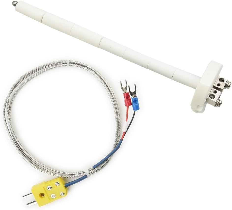 K-Type Thermocouple Block Ceramic Kiln Insulator Kiln Probe The Highest Temperature can be Measured 2372 °F(1300 Degrees for Celsius) The Lowest Temperature can be Measured Minus 58F