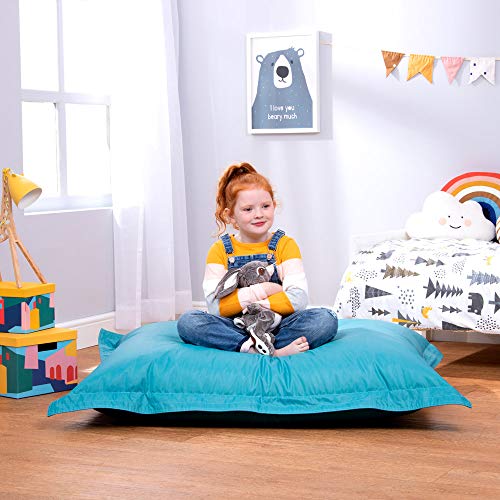 Bean Bag Bazaar Sitzsack Outdoor für Kinder, Türkis, Wasserabweisend, XXL Sitzsack Sessel für den Innen- und… – Bild 3