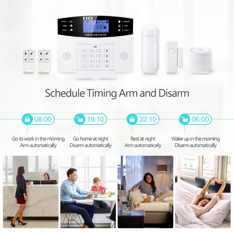 Générique Système d'alarme Domestique PST Tuya GSM WiFi – Accessoires : Application, SOS et Bouton de Panique