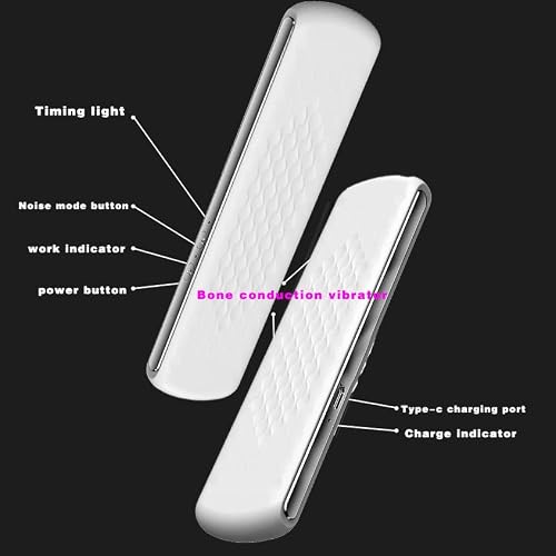 Pillow Speaker Bluetooth 5.0 Bone Conduction Stereo Sound Machine, Built-in White Noise Sleep Aid Device, Portable Under Pillow Speaker for Side Sleepers Adults Deep Restful Sleep - Image 2