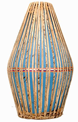 Mridangam en fibre bleu pour kirtan à la maison et sessions de méditation
